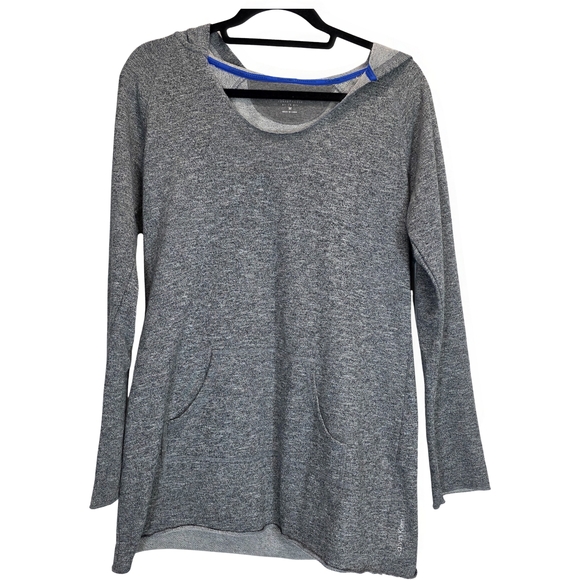 Calvin Klein Performance Hooded Tunic Sweatshirt Quick Dry Women’s M Gray - Picture 1 of 9